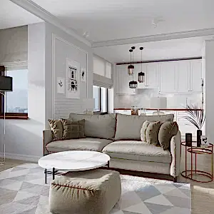 Дизайнерский ремонт евродвушки в Рыбацком