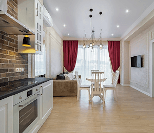 Дизайнерский ремонт 2-к квартиры на Морском проспекте